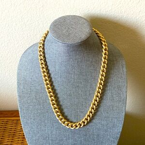 Vintage 90s Texured Thick Gold Tone Chain